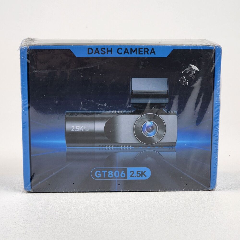 TUIFAC 3 Channel Dash Cam Front Rear Inside 2.5K WiFi Night Vision w/ 32GB NEW